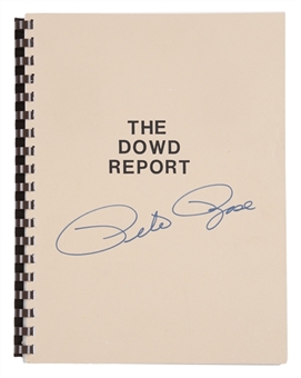 Pete Rose Signed Copy of The Dowd Report (JSA)